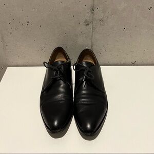 Everlane Women’s The Modern Oxford Shoes Leather Lace Up Black Size 8.5